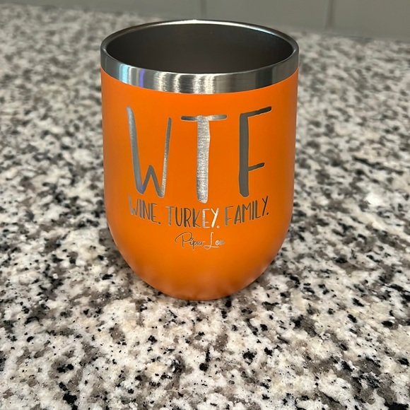 Thanksgiving Piper Lou Stainless Steel Wine Glass - Picture 1 of 1